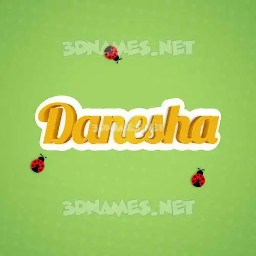 danesha in Ladybugs style - 3D name wallpaper danesha in Ladybugs style - 3D name wallpaper