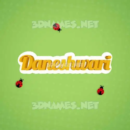 daneshwari in Ladybugs style - 3D name wallpaper daneshwari in Ladybugs style - 3D name wallpaper