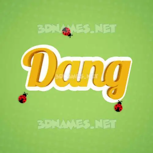 dang in Ladybugs style - 3D name wallpaper dang in Ladybugs style - 3D name wallpaper