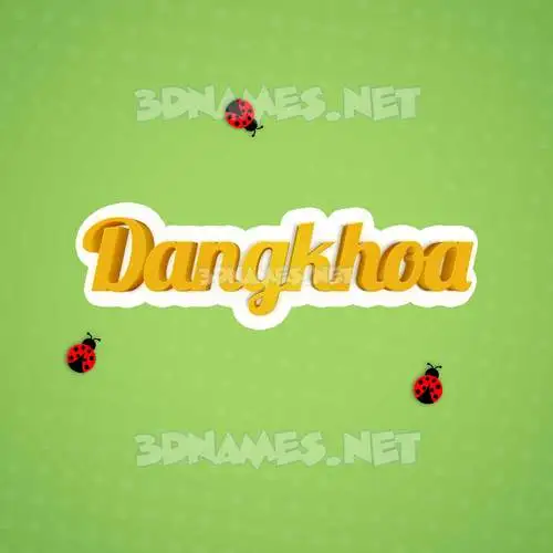 dangkhoa in Ladybugs style - 3D name wallpaper dangkhoa in Ladybugs style - 3D name wallpaper