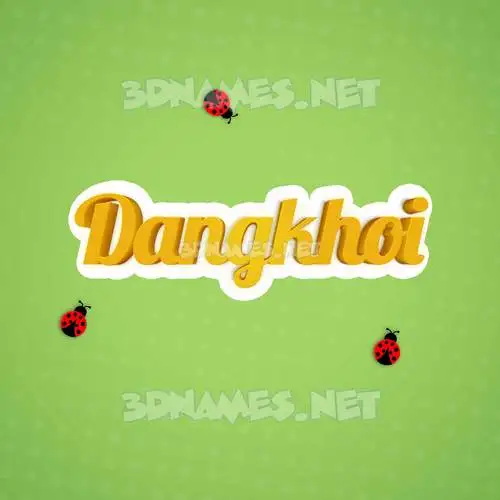 dangkhoi in Ladybugs style - 3D name wallpaper dangkhoi in Ladybugs style - 3D name wallpaper