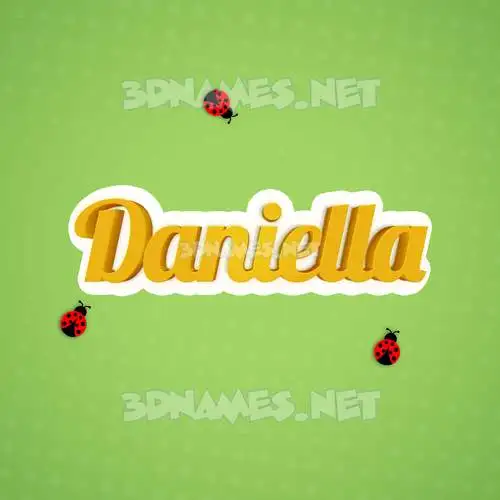 daniella in Ladybugs style - 3D name wallpaper daniella in Ladybugs style - 3D name wallpaper