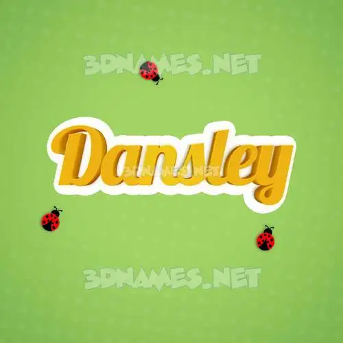 dansley in Ladybugs style - 3D name wallpaper dansley in Ladybugs style - 3D name wallpaper