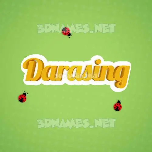 darasing in Ladybugs style - 3D name wallpaper darasing in Ladybugs style - 3D name wallpaper