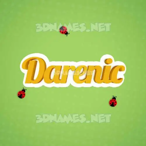darenic in Ladybugs style - 3D name wallpaper darenic in Ladybugs style - 3D name wallpaper