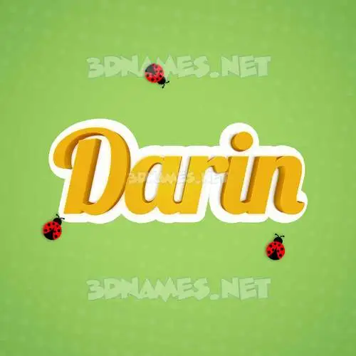 darin in Ladybugs style - 3D name wallpaper darin in Ladybugs style - 3D name wallpaper