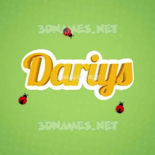 dariys in Ladybugs style - 3D name wallpaper dariys in Ladybugs style - 3D name wallpaper