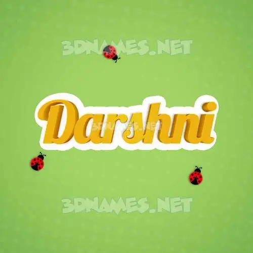 darshni in Ladybugs style - 3D name wallpaper