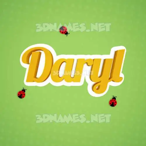 daryl in Ladybugs style - 3D name wallpaper daryl in Ladybugs style - 3D name wallpaper