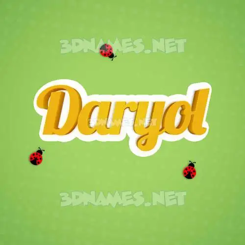 daryol in Ladybugs style - 3D name wallpaper daryol in Ladybugs style - 3D name wallpaper