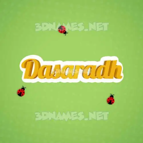 dasaradh in Ladybugs style - 3D name wallpaper