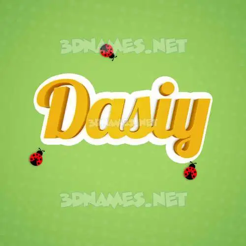 dasiy in Ladybugs style - 3D name wallpaper dasiy in Ladybugs style - 3D name wallpaper