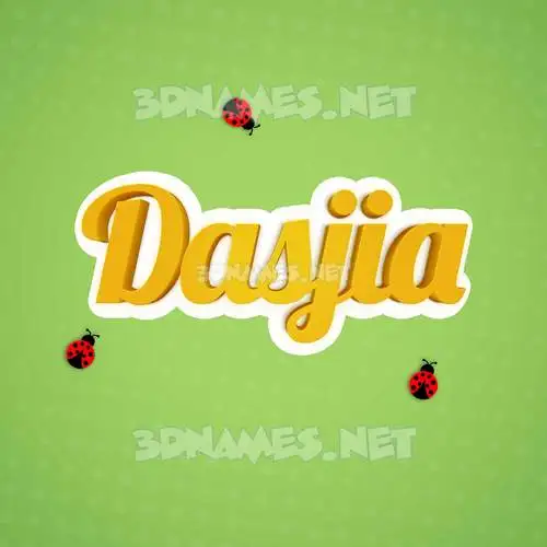 dasjia in Ladybugs style - 3D name wallpaper dasjia in Ladybugs style - 3D name wallpaper