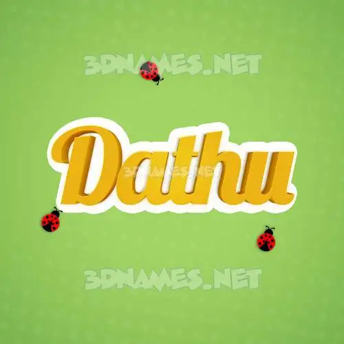 dathu in Ladybugs style - 3D name wallpaper dathu in Ladybugs style - 3D name wallpaper