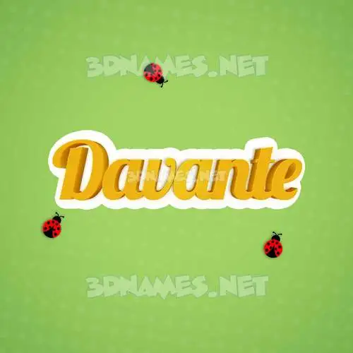 davante in Ladybugs style - 3D name wallpaper davante in Ladybugs style - 3D name wallpaper