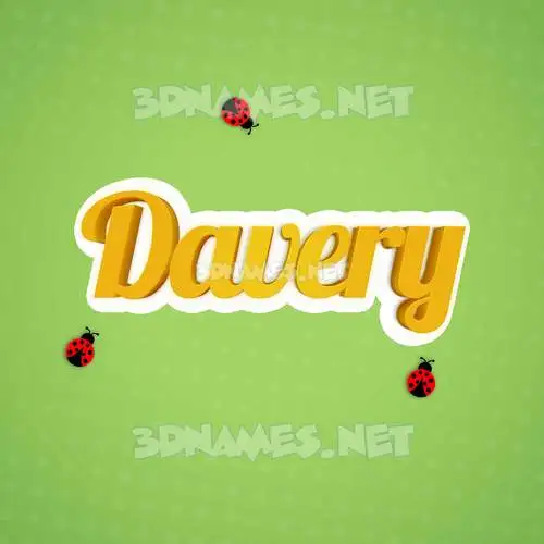 davery in Ladybugs style - 3D name wallpaper davery in Ladybugs style - 3D name wallpaper