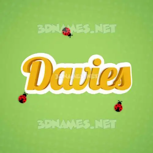 davies in Ladybugs style - 3D name wallpaper davies in Ladybugs style - 3D name wallpaper