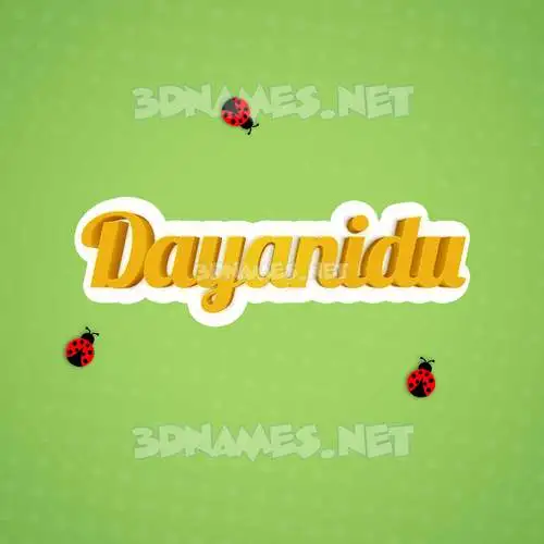 dayanidu in Ladybugs style - 3D name wallpaper dayanidu in Ladybugs style - 3D name wallpaper