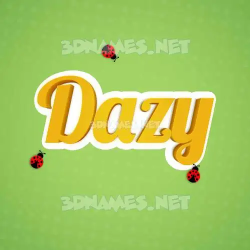 dazy in Ladybugs style - 3D name wallpaper dazy in Ladybugs style - 3D name wallpaper