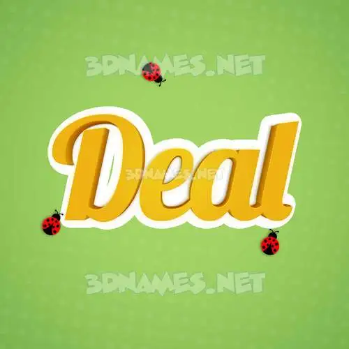 deal in Ladybugs style - 3D name wallpaper deal in Ladybugs style - 3D name wallpaper