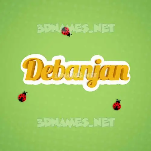 debanjan in Ladybugs style - 3D name wallpaper debanjan in Ladybugs style - 3D name wallpaper