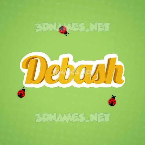 debash in Ladybugs style - 3D name wallpaper debash in Ladybugs style - 3D name wallpaper
