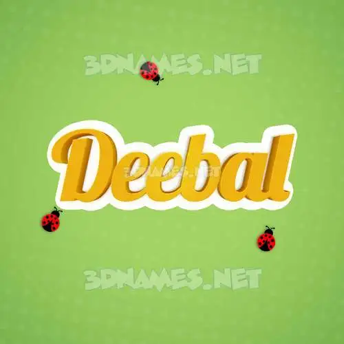 deebal in Ladybugs style - 3D name wallpaper deebal in Ladybugs style - 3D name wallpaper