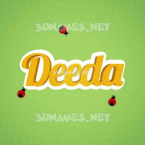 deeda in Ladybugs style - 3D name wallpaper deeda in Ladybugs style - 3D name wallpaper