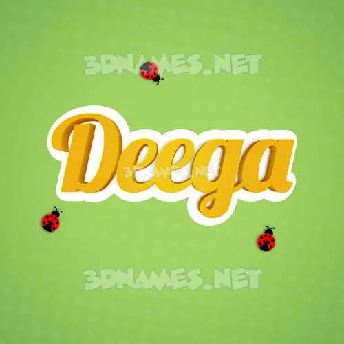 deega in Ladybugs style - 3D name wallpaper deega in Ladybugs style - 3D name wallpaper
