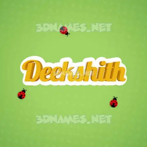 deekshith in Ladybugs style - 3D name wallpaper deekshith in Ladybugs style - 3D name wallpaper