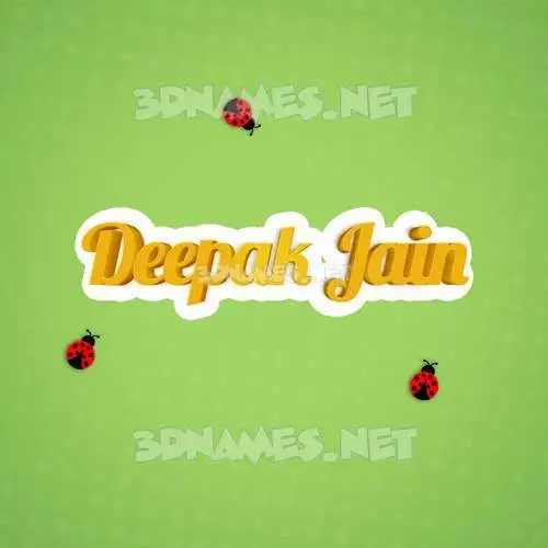 deepak jain in Ladybugs style - 3D name wallpaper deepak jain in Ladybugs style - 3D name wallpaper