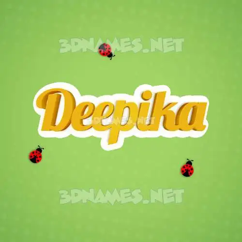 deepika in Ladybugs style - 3D name wallpaper deepika in Ladybugs style - 3D name wallpaper
