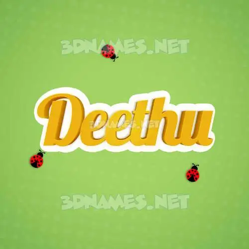 deethu in Ladybugs style - 3D name wallpaper deethu in Ladybugs style - 3D name wallpaper