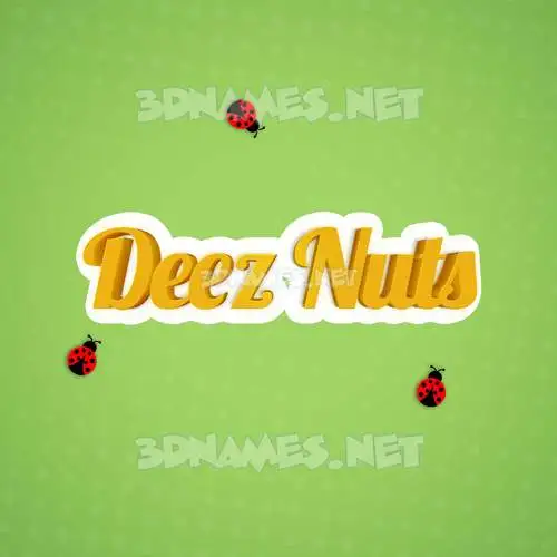 deez nuts in Ladybugs style - 3D name wallpaper deez nuts in Ladybugs style - 3D name wallpaper
