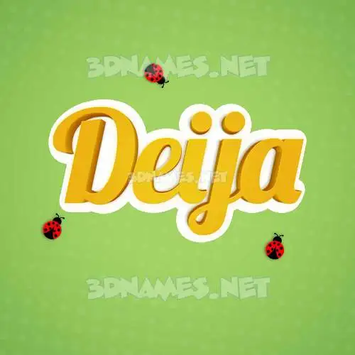 deija in Ladybugs style - 3D name wallpaper deija in Ladybugs style - 3D name wallpaper
