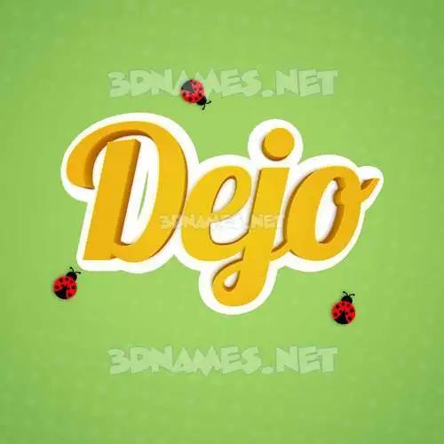 dejo in Ladybugs style - 3D name wallpaper dejo in Ladybugs style - 3D name wallpaper