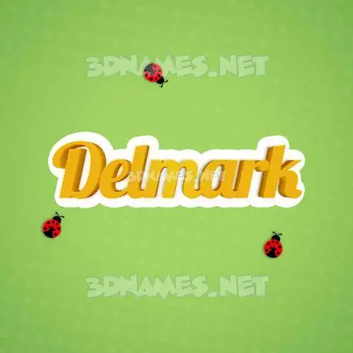 delmark in Ladybugs style - 3D name wallpaper delmark in Ladybugs style - 3D name wallpaper