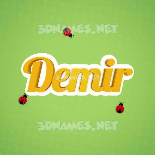 demir in Ladybugs style - 3D name wallpaper demir in Ladybugs style - 3D name wallpaper