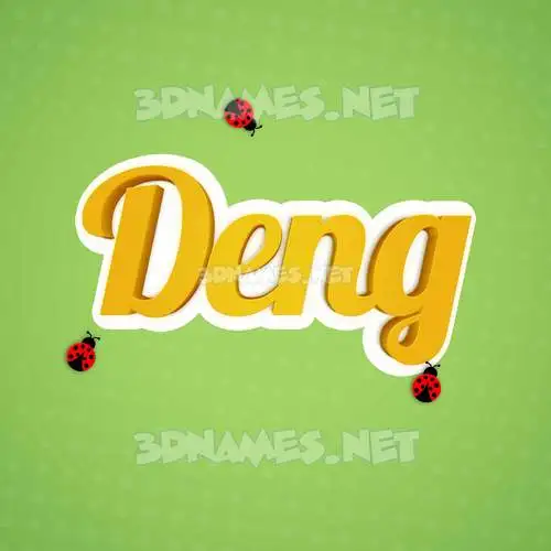deng in Ladybugs style - 3D name wallpaper deng in Ladybugs style - 3D name wallpaper