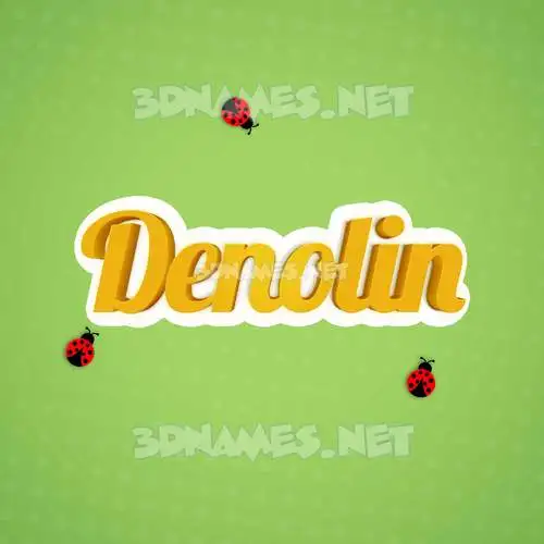 denolin in Ladybugs style - 3D name wallpaper denolin in Ladybugs style - 3D name wallpaper
