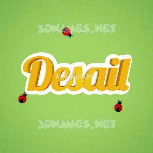 desail in Ladybugs style - 3D name wallpaper desail in Ladybugs style - 3D name wallpaper