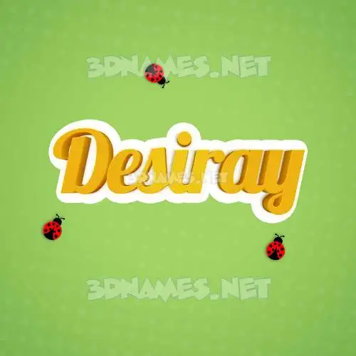 desiray in Ladybugs style - 3D name wallpaper desiray in Ladybugs style - 3D name wallpaper