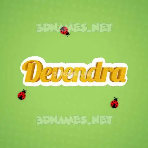 devendra in Ladybugs style - 3D name wallpaper