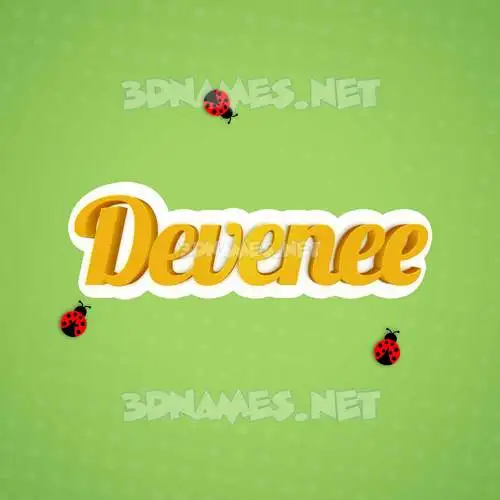 devenee in Ladybugs style - 3D name wallpaper devenee in Ladybugs style - 3D name wallpaper