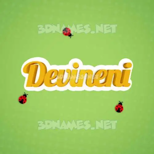 devineni in Ladybugs style - 3D name wallpaper devineni in Ladybugs style - 3D name wallpaper