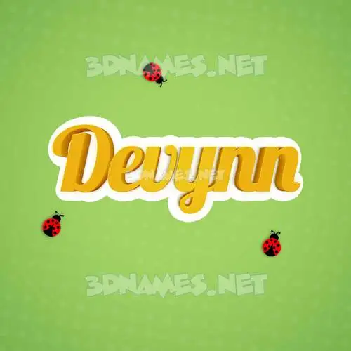 devynn in Ladybugs style - 3D name wallpaper