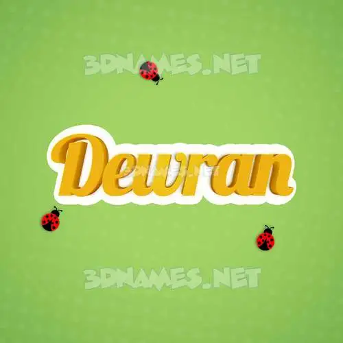 dewran in Ladybugs style - 3D name wallpaper dewran in Ladybugs style - 3D name wallpaper