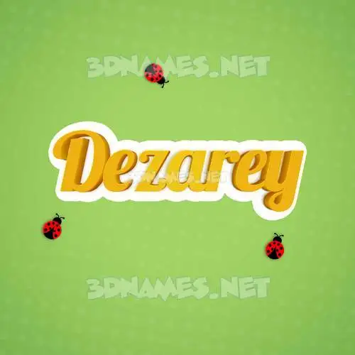 dezarey in Ladybugs style - 3D name wallpaper dezarey in Ladybugs style - 3D name wallpaper