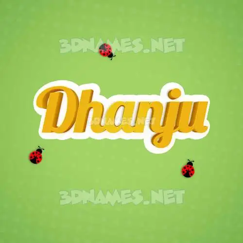 dhanju in Ladybugs style - 3D name wallpaper dhanju in Ladybugs style - 3D name wallpaper