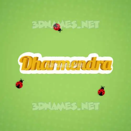 dharmendra in Ladybugs style - 3D name wallpaper